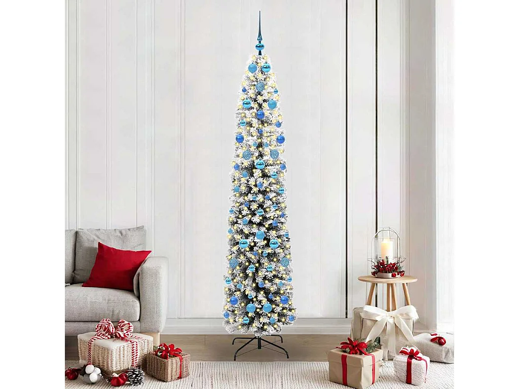 Kunstkerstboom Groen 210 cm PVC en staal en kunststof