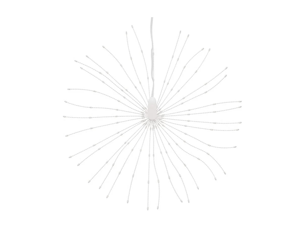 Luce a stella di Natale 140 LED 4 pezzi bianco freddo 17 cm