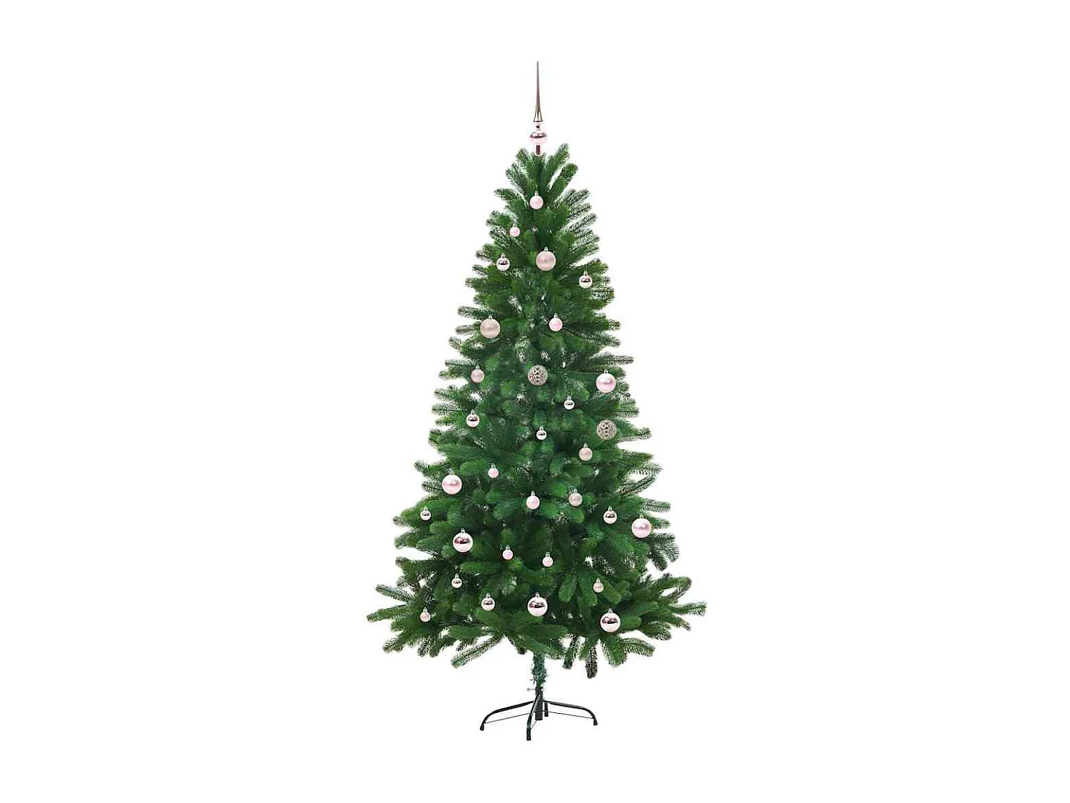 Albero di Natale con 150 LED con supporto Verde 150 cm PE