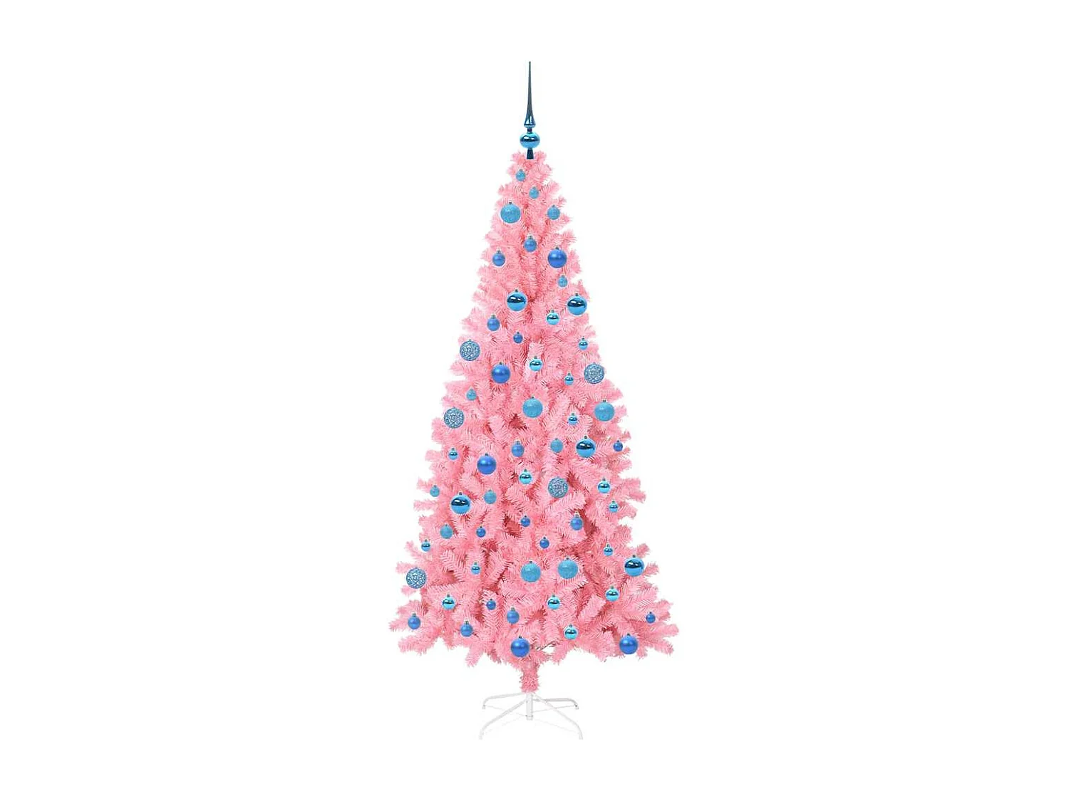 Kerstboom met 300 LED's met standaard Roze 180 cm PVC