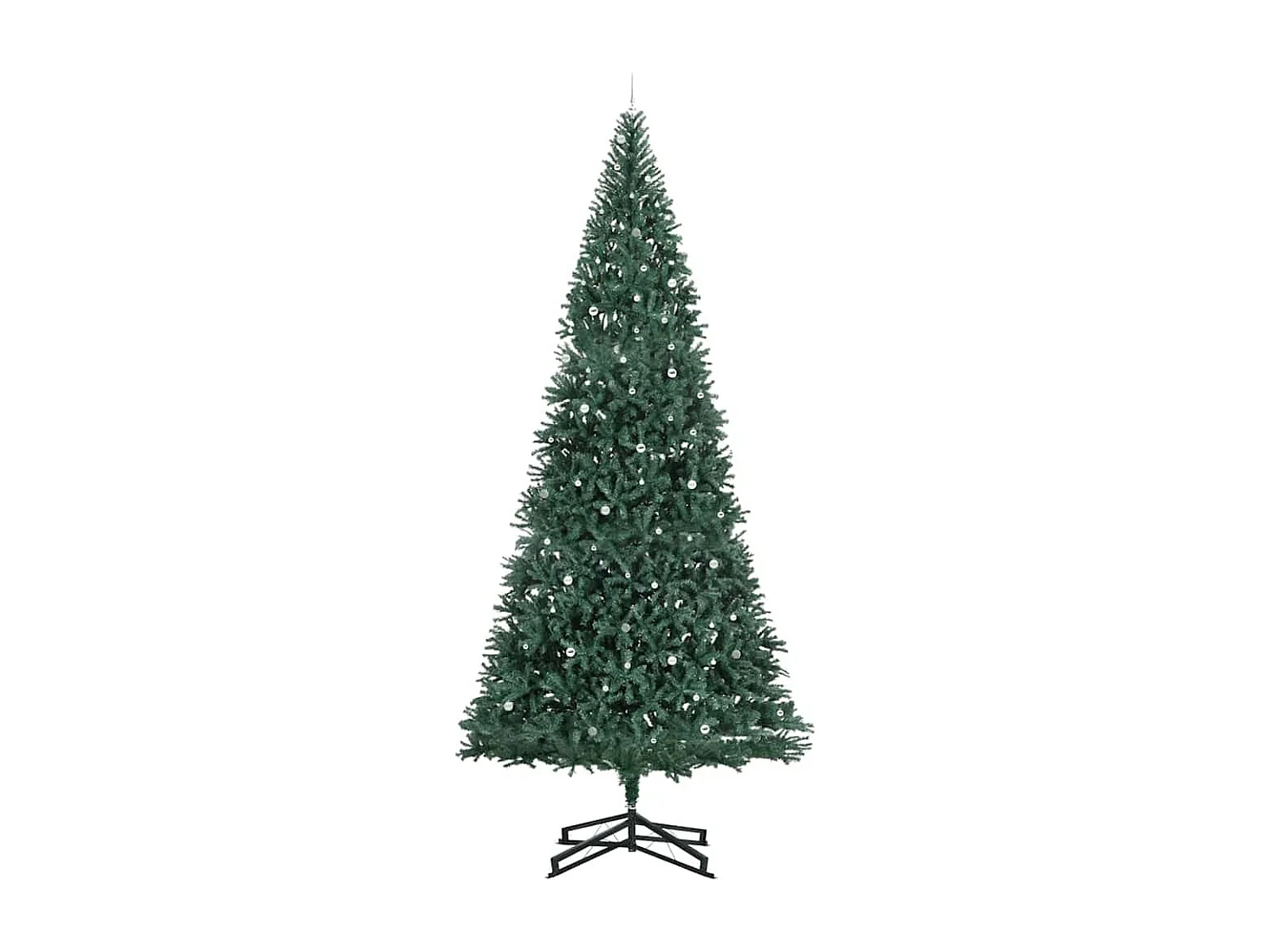 Albero di Natale artificiale preilluminato con set di palline