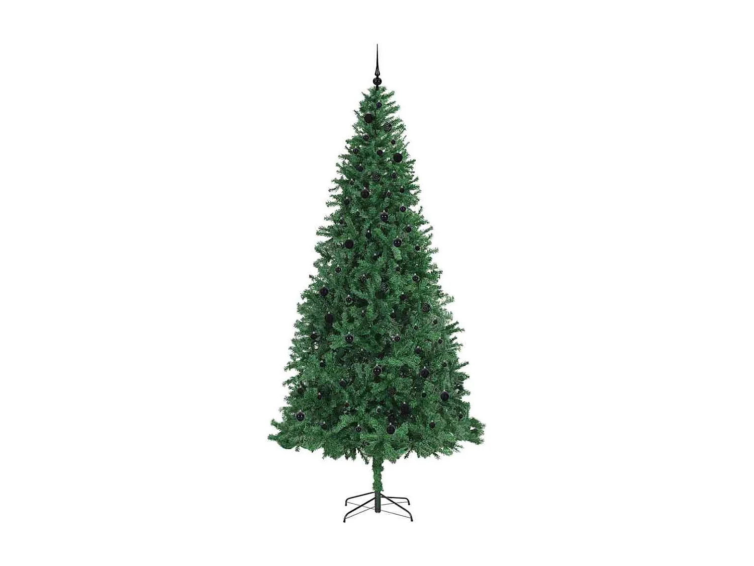 Künstlicher Weihnachtsbaum Grün 300 cm PVC, Metall und Kunststoff