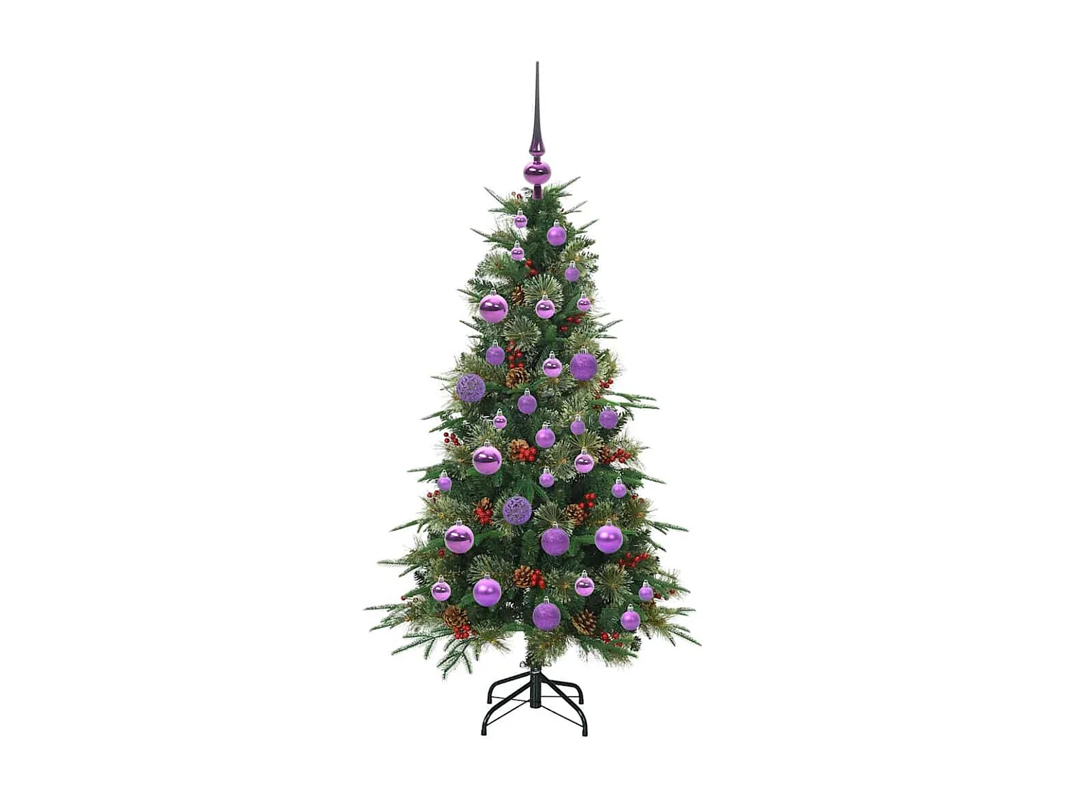 Sapin de Noël Artificiel à Branches Articulées Vert 120 cm