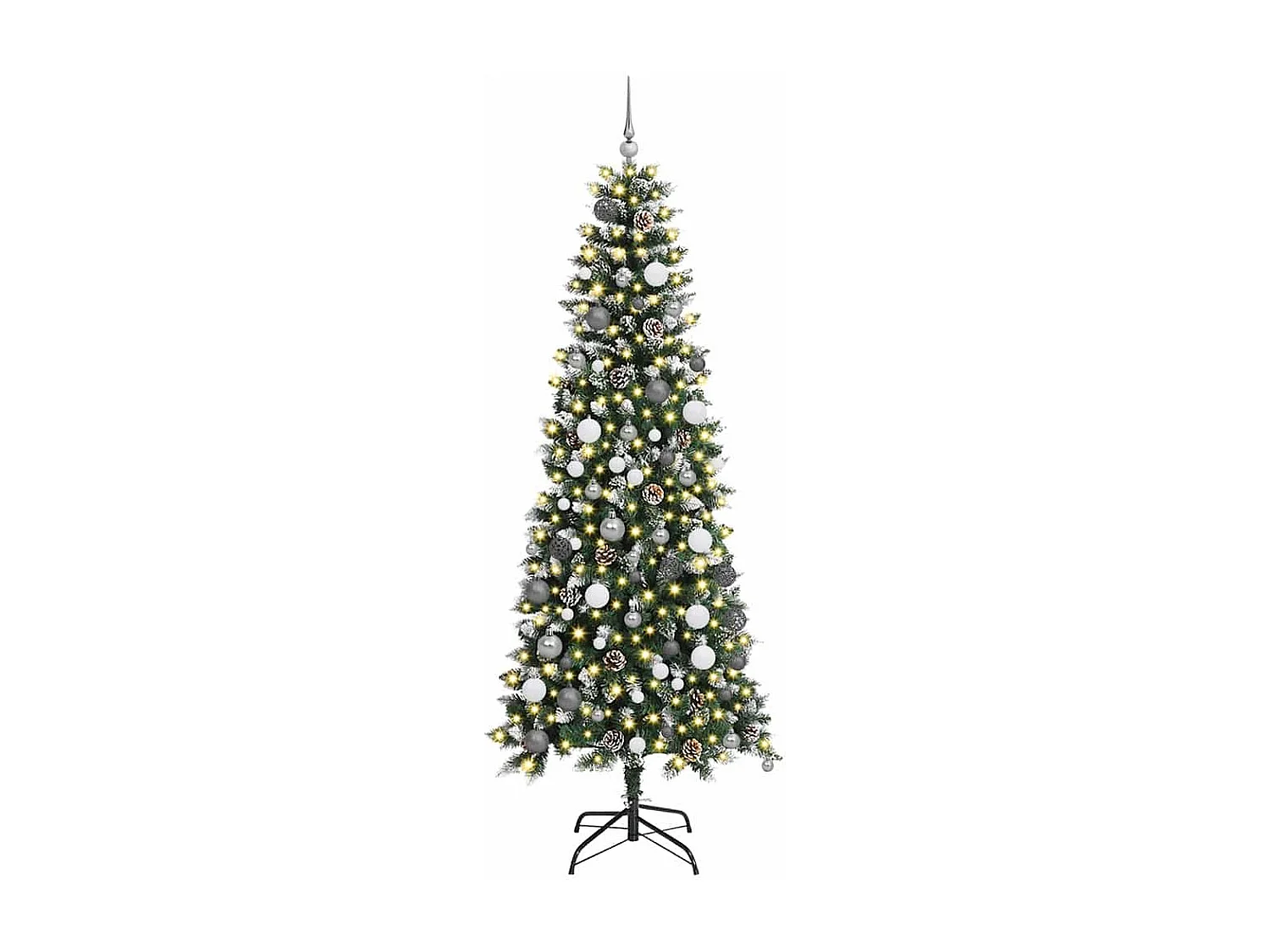 Kunstkerstboom met 300 LED's Groen 86 x 86 x 210 cm