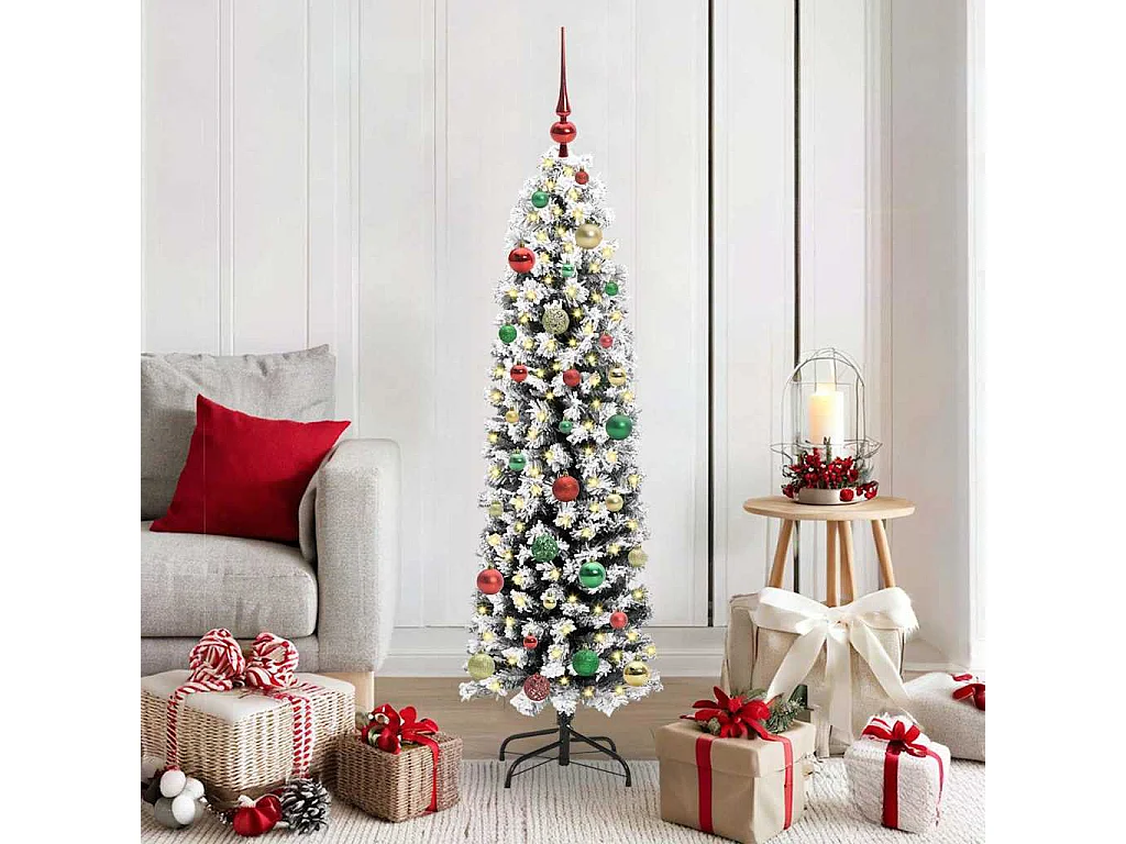 Kunstkerstboom Groen 150 cm PVC en staal en kunststof