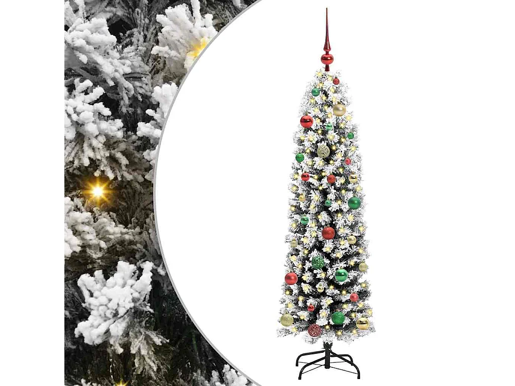 Kunstkerstboom Groen 150 cm PVC en staal en kunststof