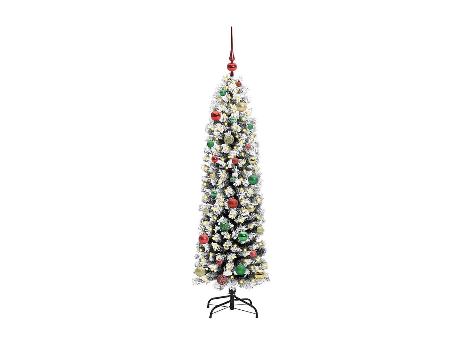 Kunstkerstboom Groen 150 cm PVC en staal en kunststof