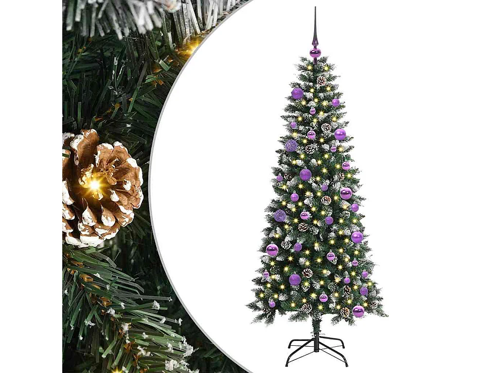 Künstlicher Weihnachtsbaum mit 150 LEDs Grün 66 x 66 x 150 cm