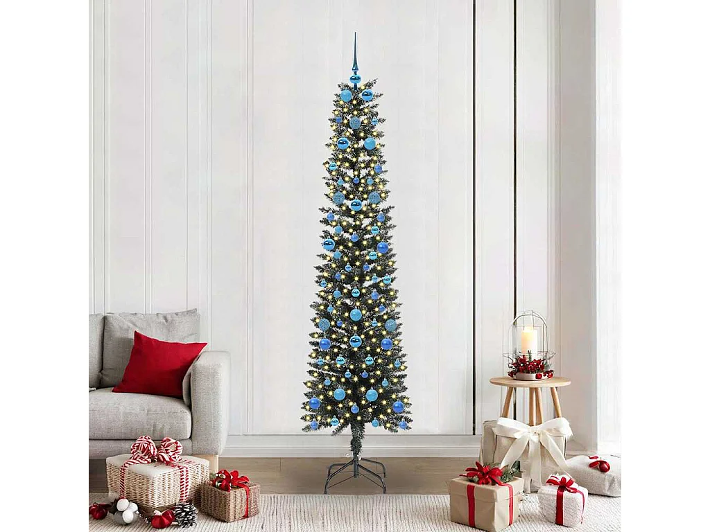 Sapin de Noël artificiel avec 300 LED Vert 58 x 58 x 210 cm