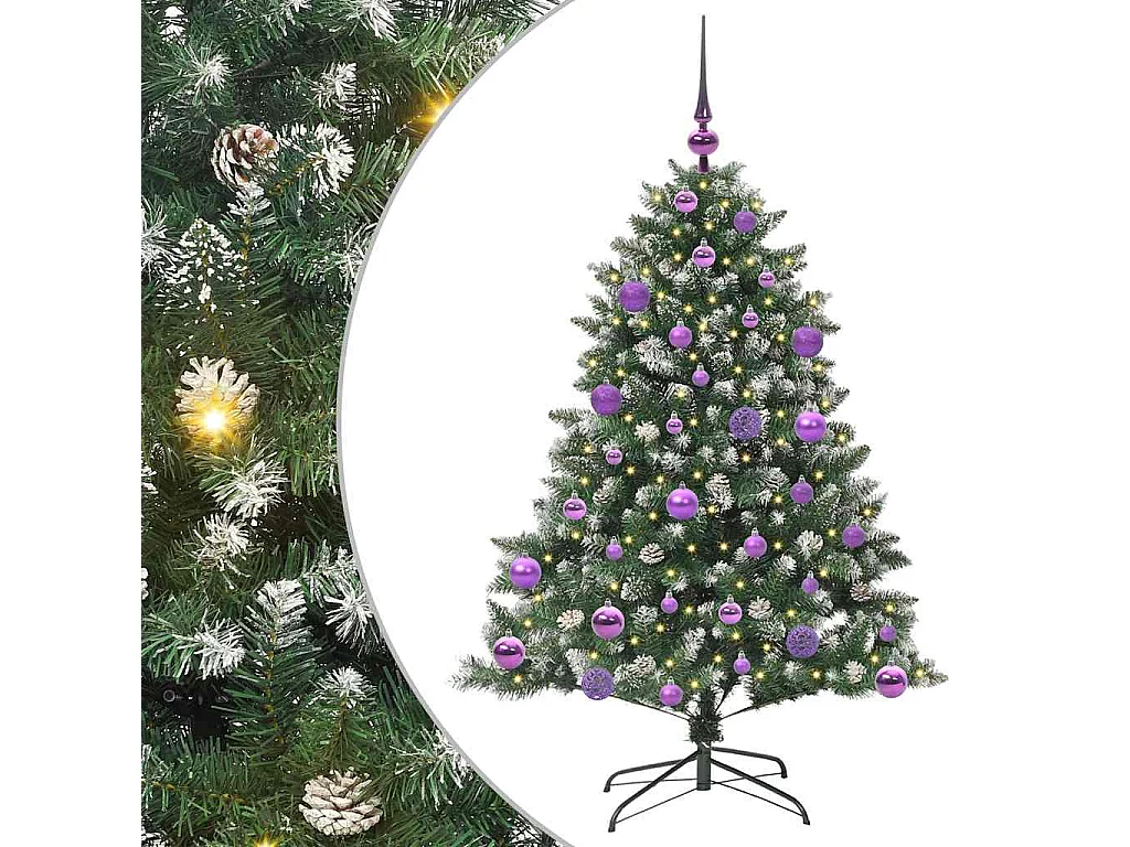 Künstlicher Weihnachtsbaum mit 150 LEDs Grün 85 x 85 x 120 cm