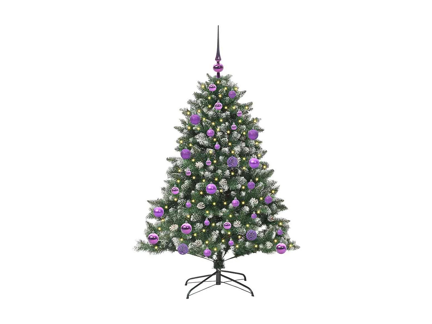 Künstlicher Weihnachtsbaum mit 150 LEDs Grün 85 x 85 x 120 cm