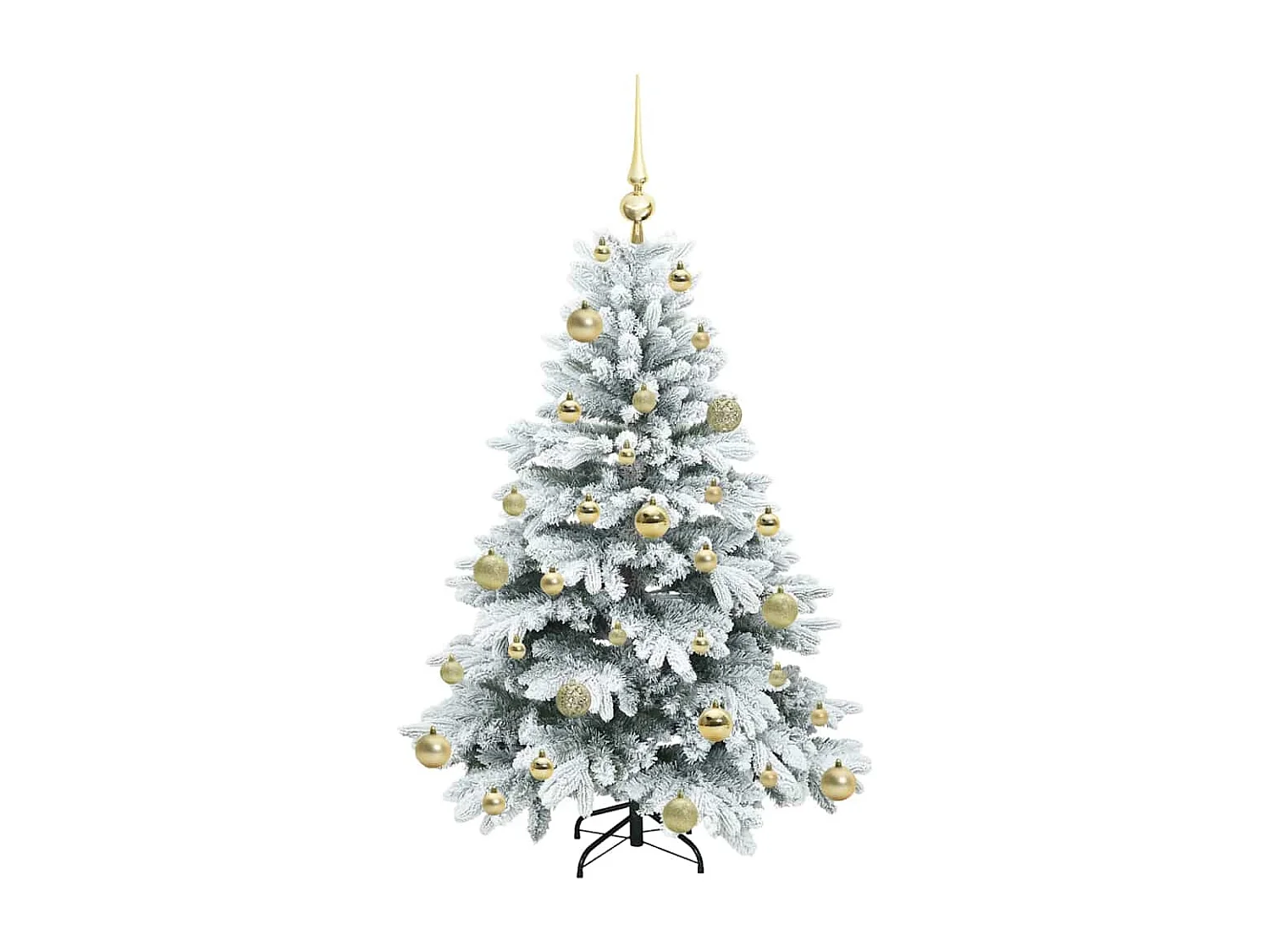 Künstlicher Weihnachtsbaum mit 150 LEDs Grün 120 cm PE und PVC