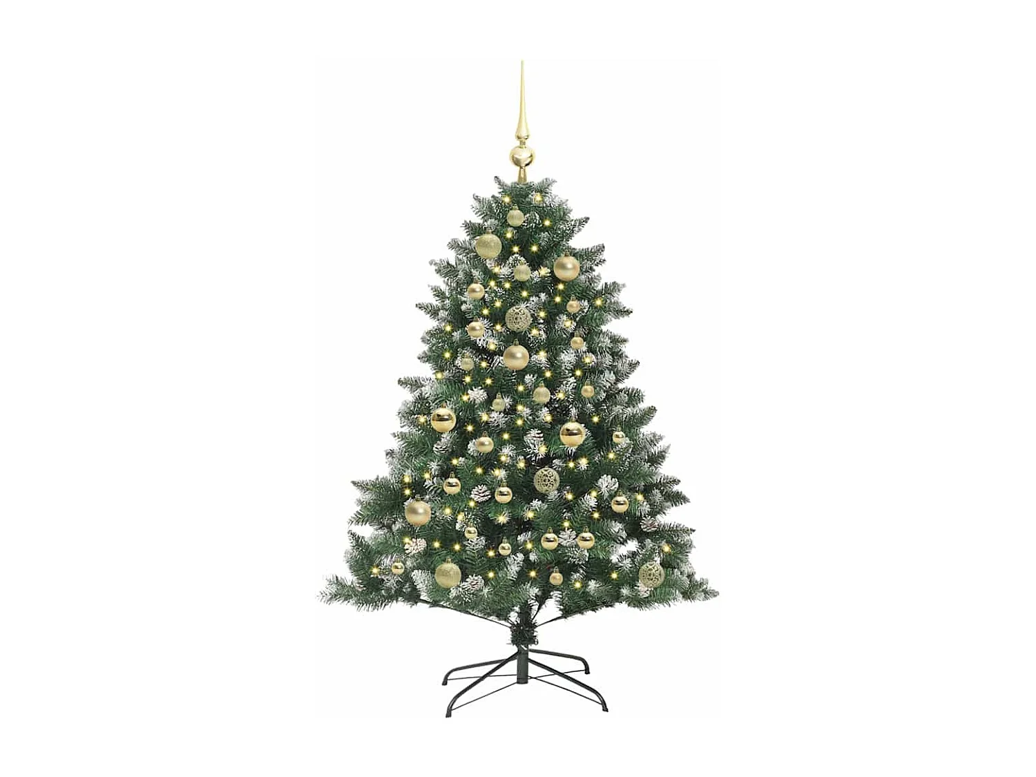Albero di Natale artificiale con 150 LED Verde 85 x 85 x 120 cm