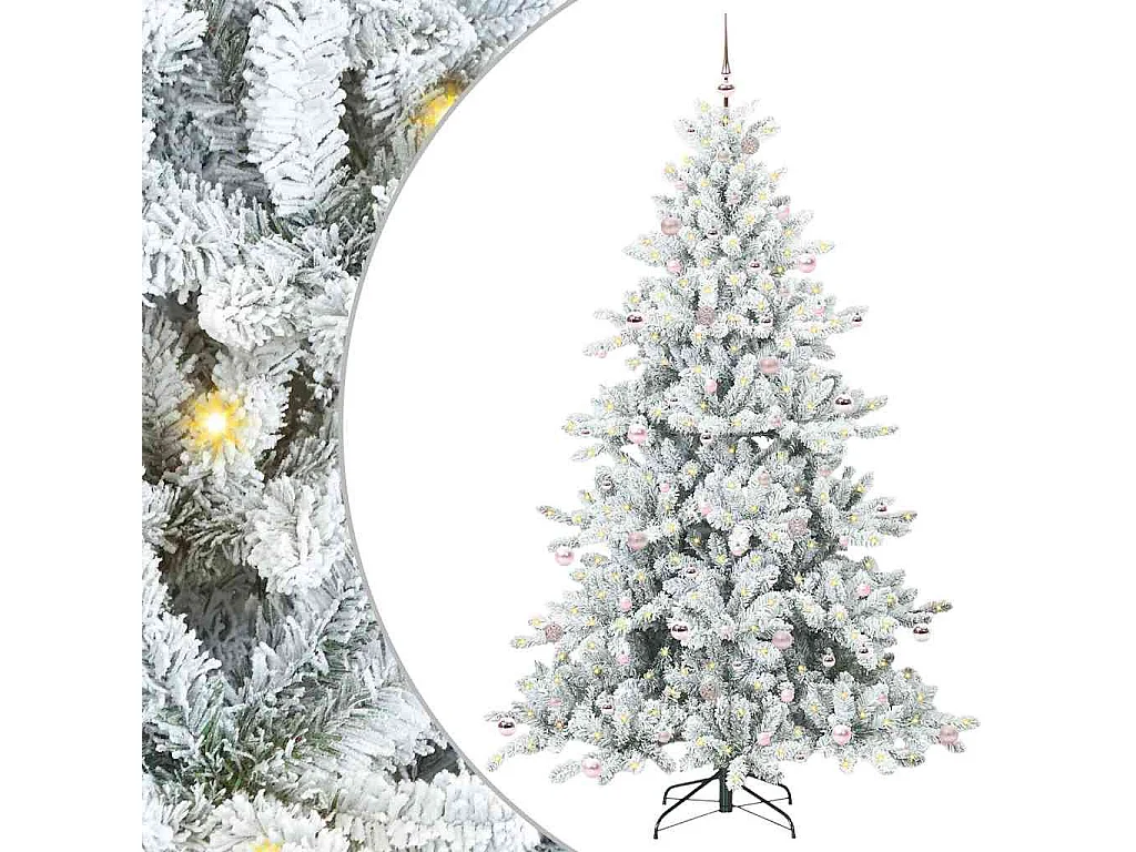 Künstlicher Weihnachtsbaum mit beweglichen Zweigen 240 cm PVC