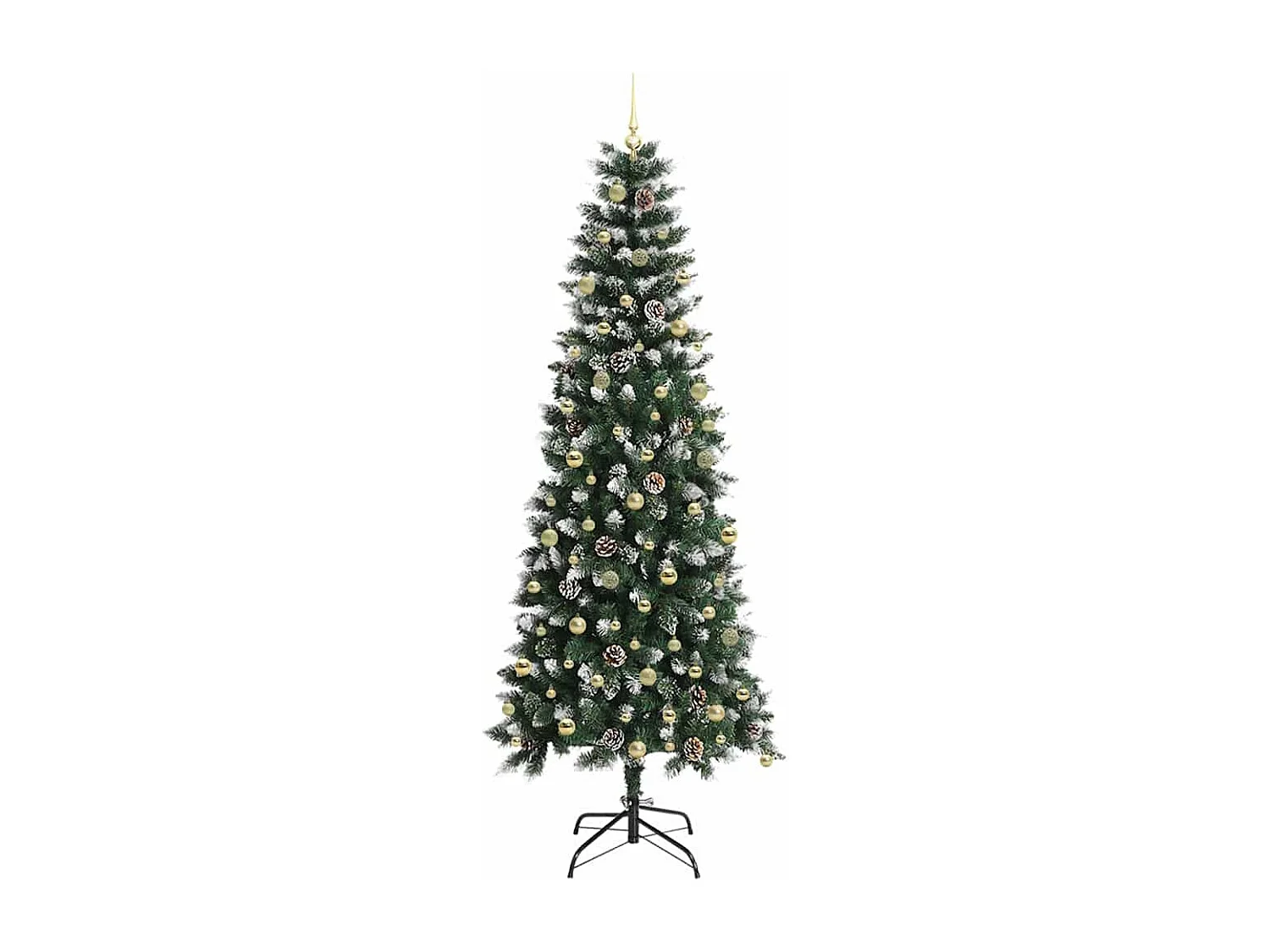 Sapin de Noël artificiel avec 300 LED Vert 96 x 96 x 240 cm