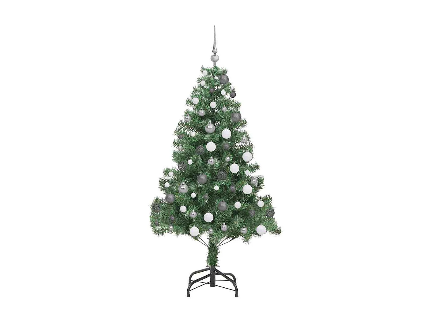 Albero di Natale con 300 LED con supporto Verde 180 cm PVC