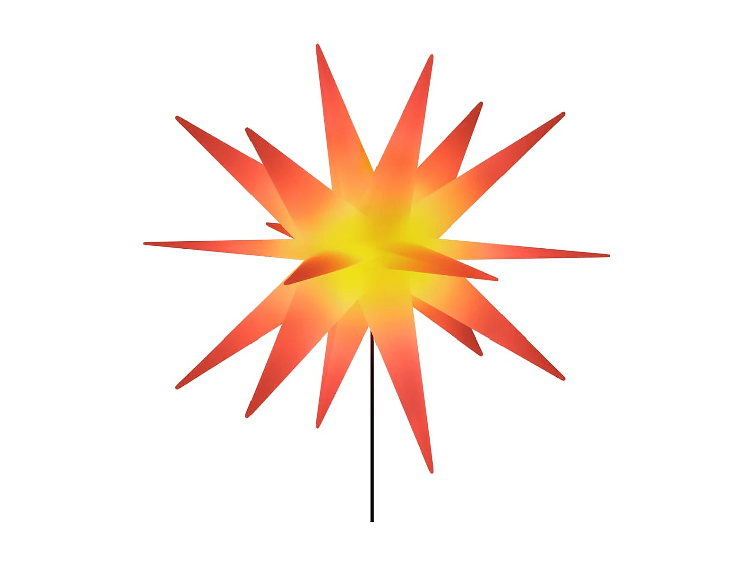 Kerstverlichting met palen 3 stuks LED buigbaar rood 57cm