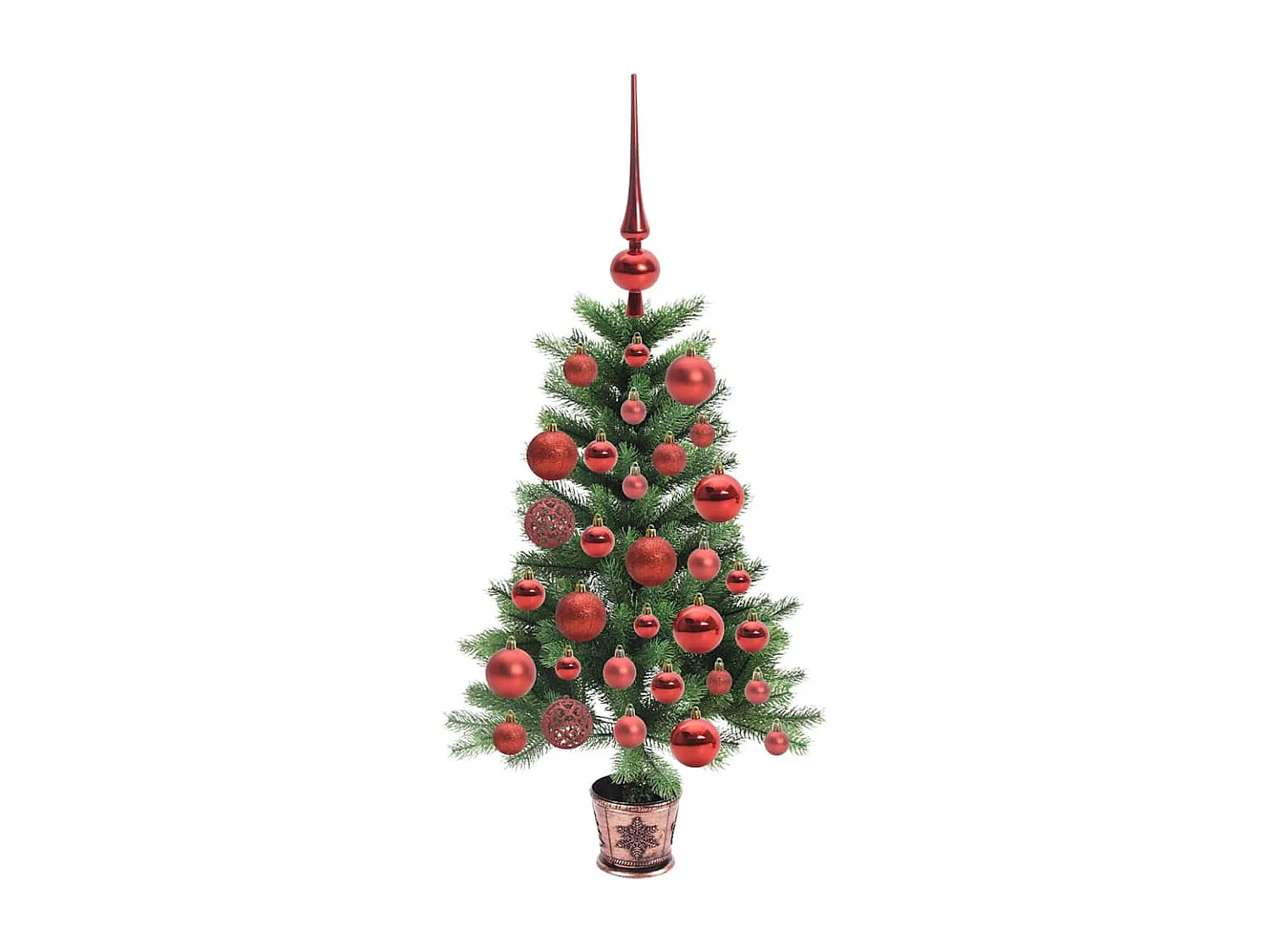 Sapin de Noël avec 150 LED avec support Vert 90 cm PE