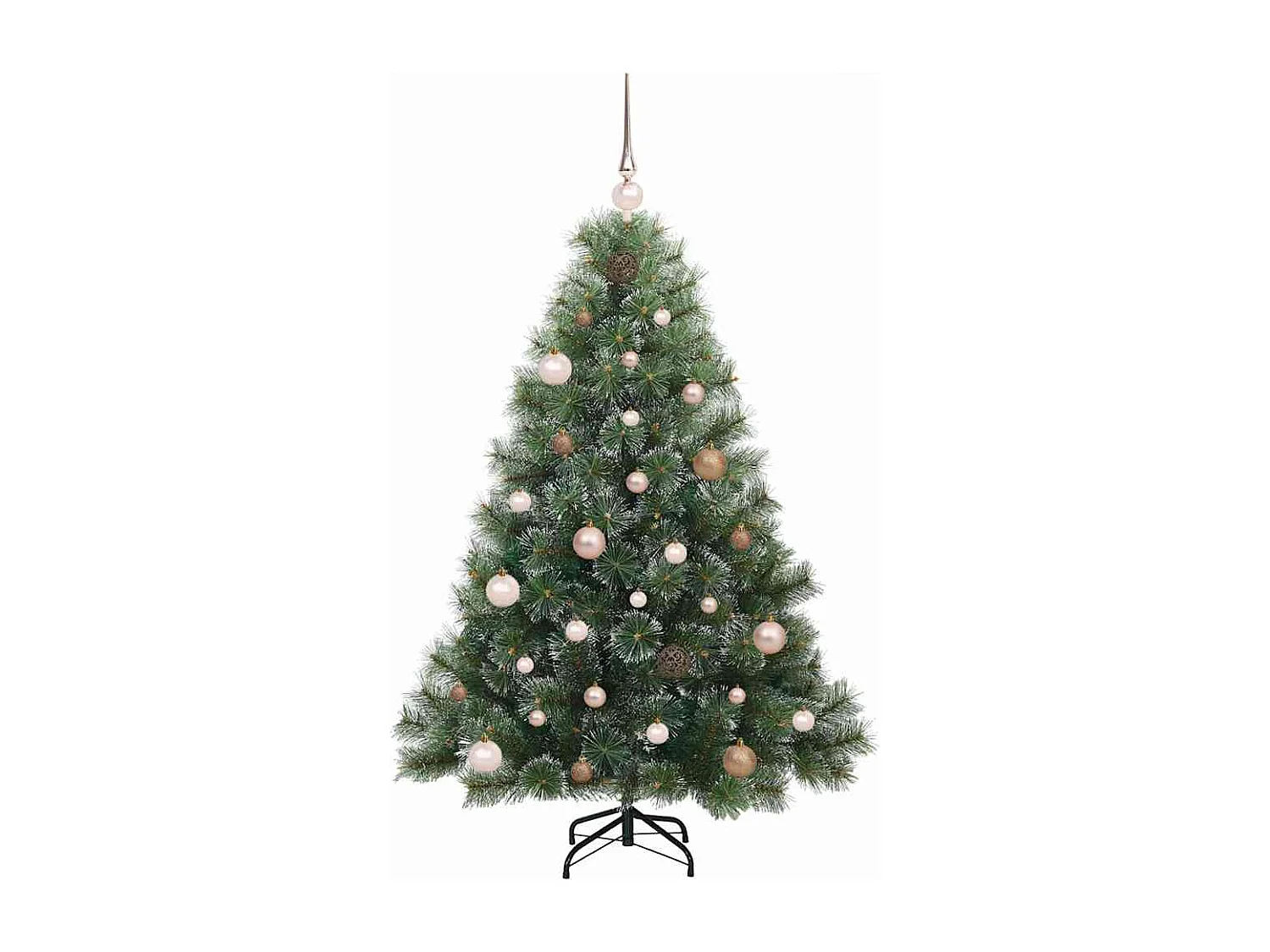 Albero di Natale artificiale con 150 LED Verde 150 cm PE e PVC