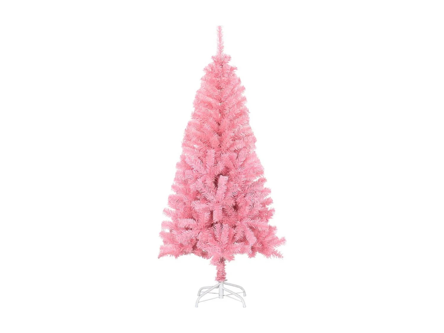 Sapin de Noël artificiel avec support rose 150 cm PVC