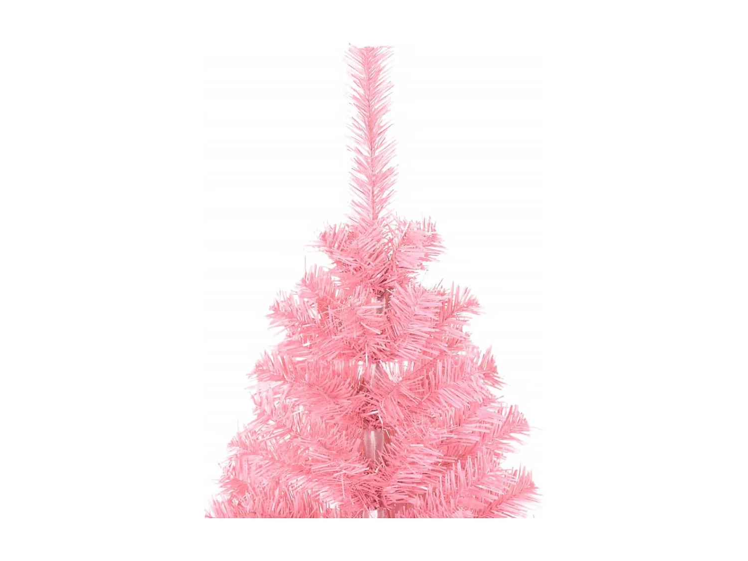 Sapin de Noël artificiel avec support rose 150 cm PVC