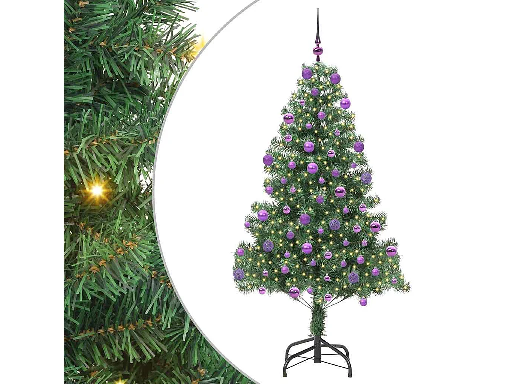 Kerstboom met 300 LED's met standaard Groen 210 cm PVC