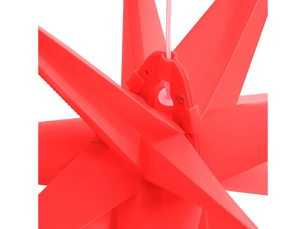 Lumières de Noël avec LED 3 pcs pliable rouge 100 cm