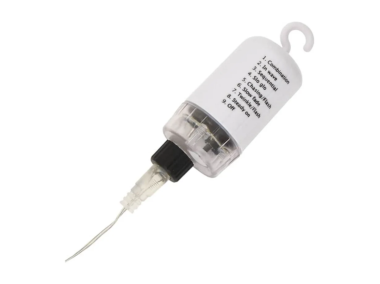 Luci natalizie a stella 140 LED 4 pezzi bianco caldo 17 cm