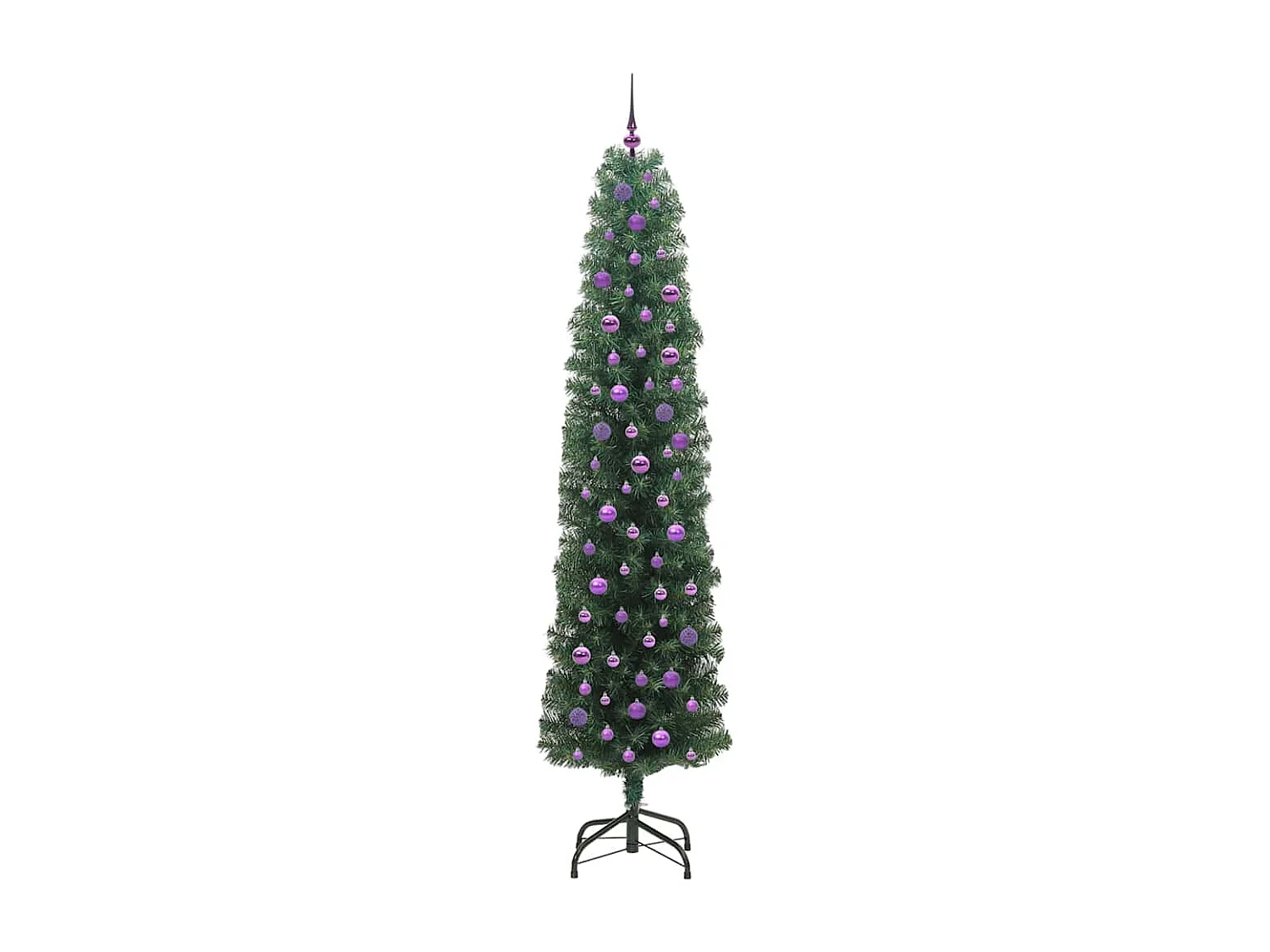 Kunstkerstboom Groen 240 cm PVC en staal en kunststof