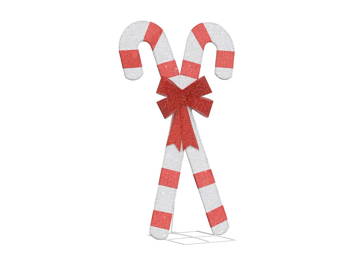 Décoration de Noël en forme de canne à sucre 50 LED blanc chaud