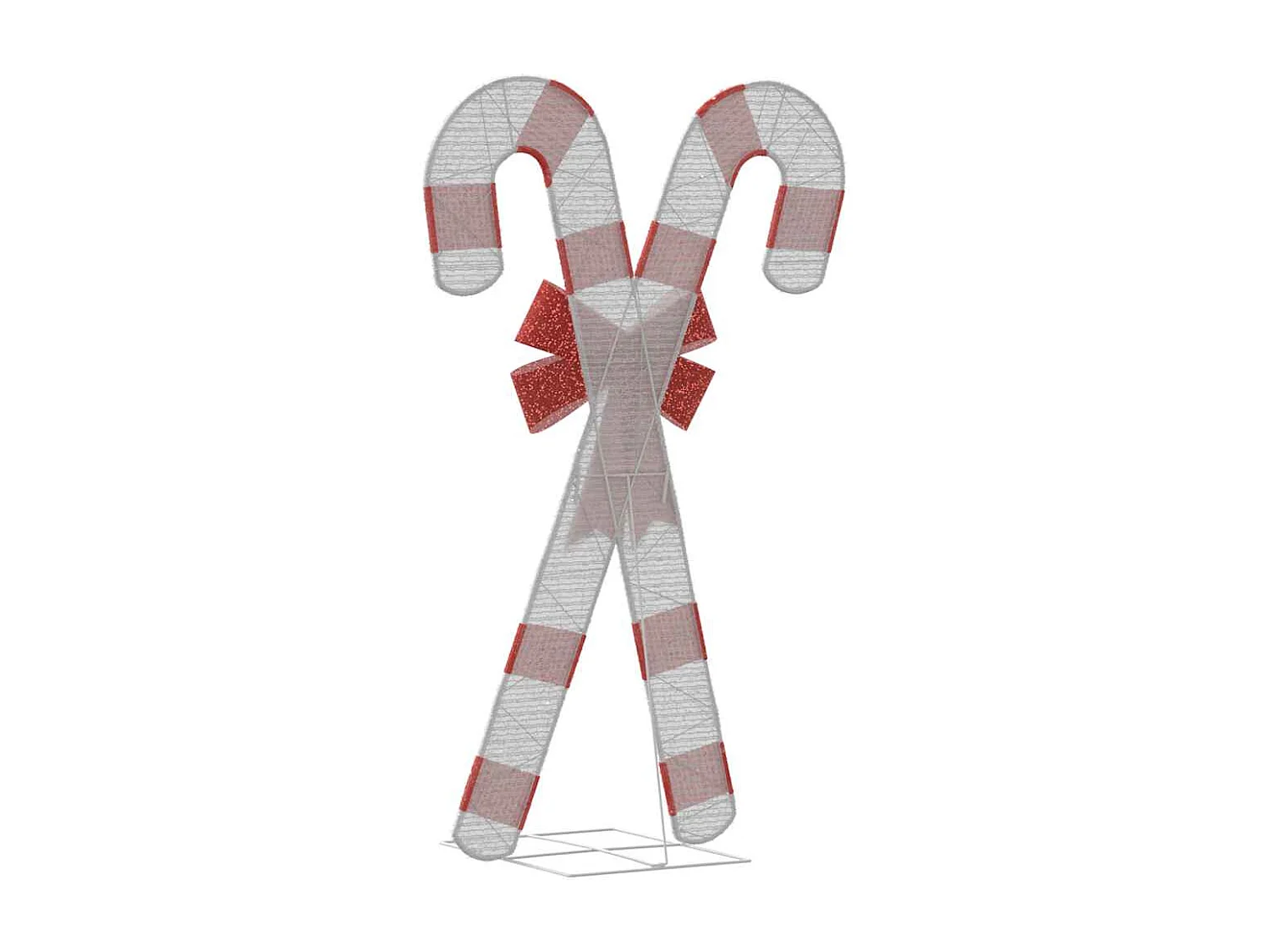 50 Warm Witte LED Candy Cane Kerstdecoratie