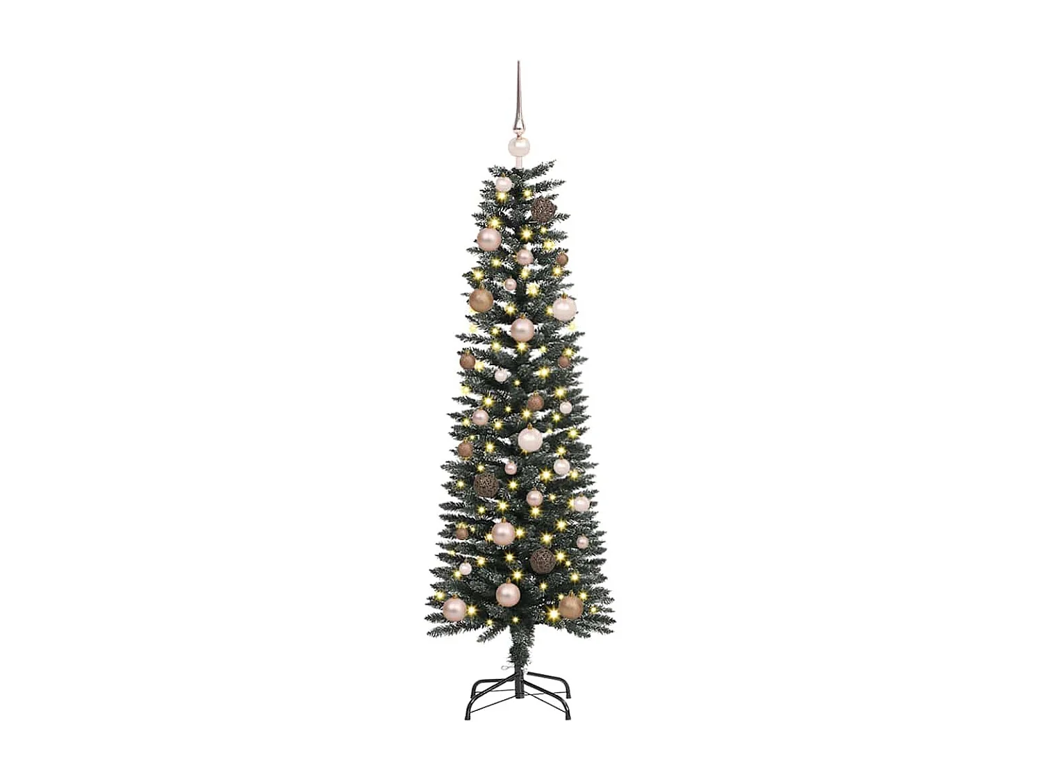 Albero di Natale artificiale con 150 LED Verde 43 x 43 x 150 cm