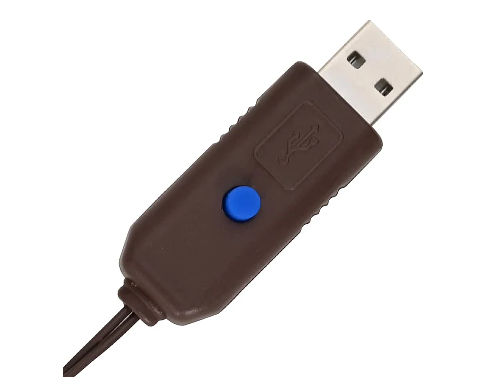 Albero di Natale con 240 LED bianco caldo 180 cm Rattan