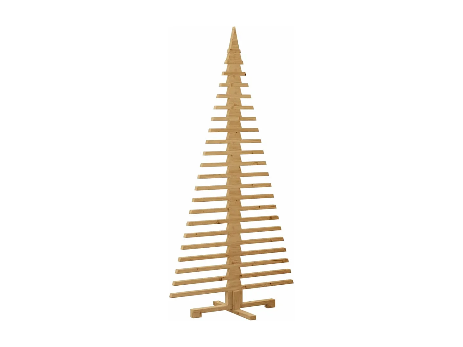 Arbre de Noël en bois Marron 180 cm Bois massif en pin