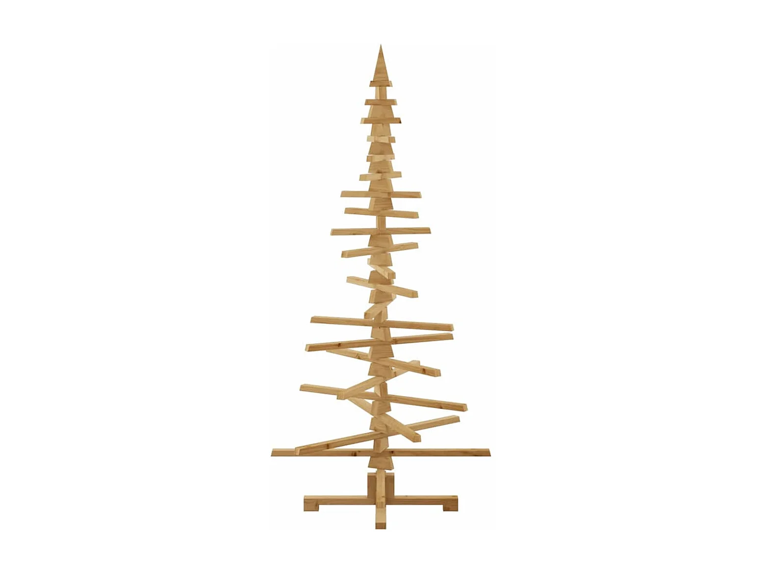 Arbre de Noël en bois Marron 180 cm Bois massif en pin