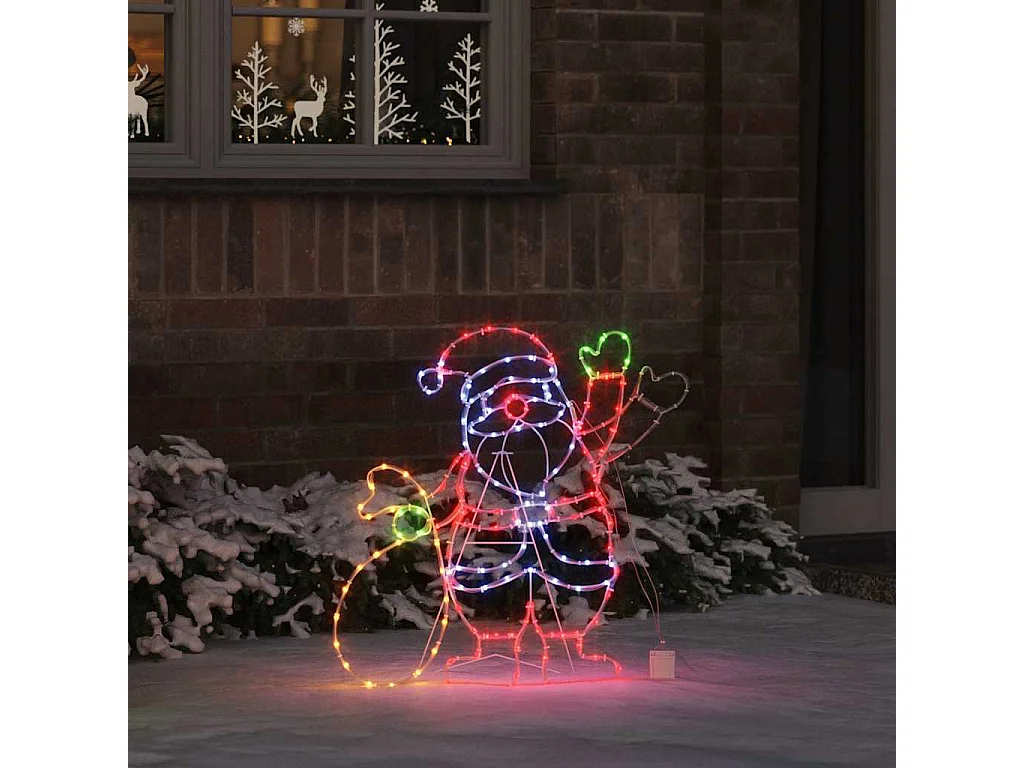 Lumière du Père Noël Multicolore 58.5 x 60 x 1.3 cm Fer