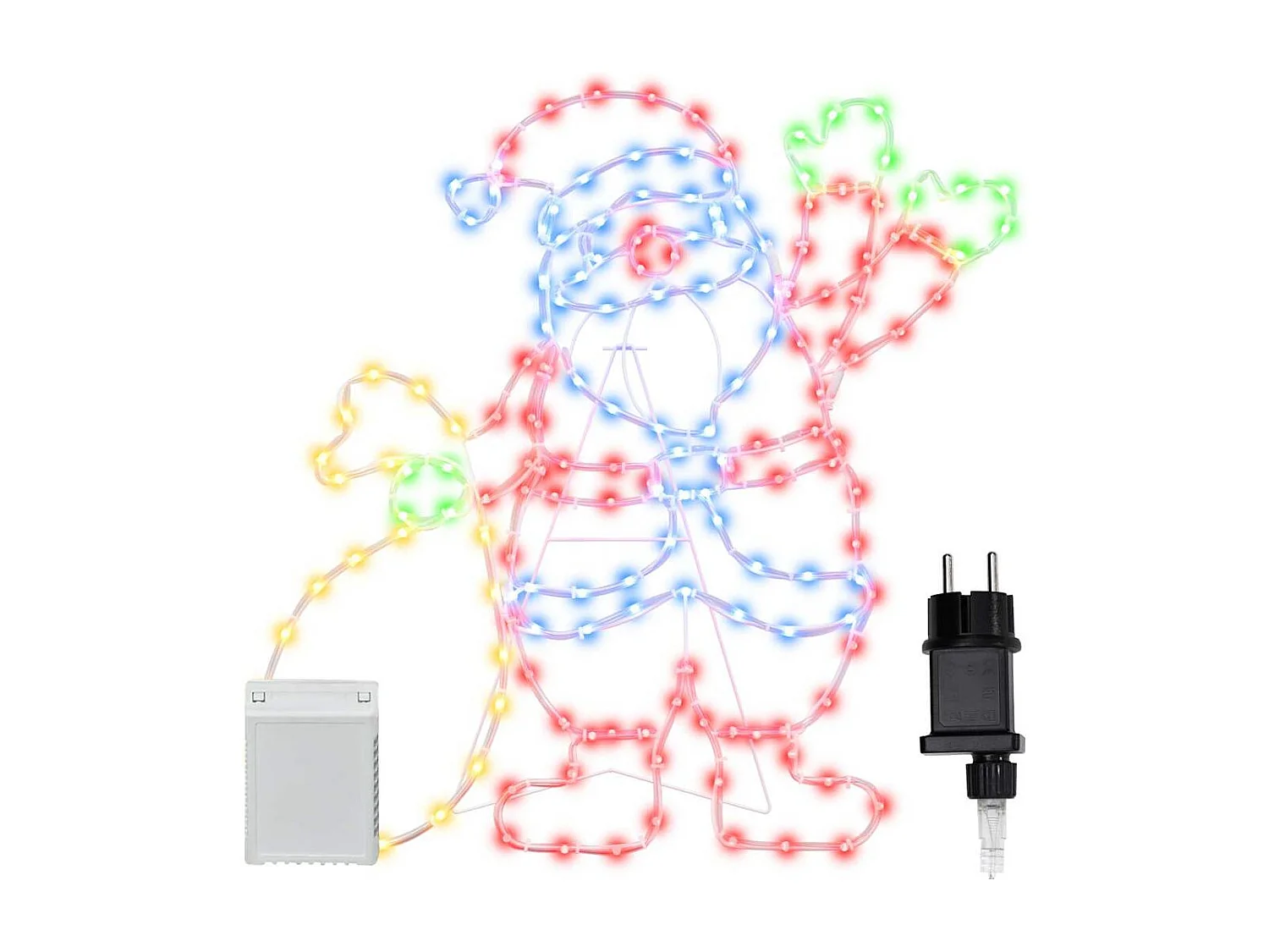 Lumière du Père Noël Multicolore 58.5 x 60 x 1.3 cm Fer