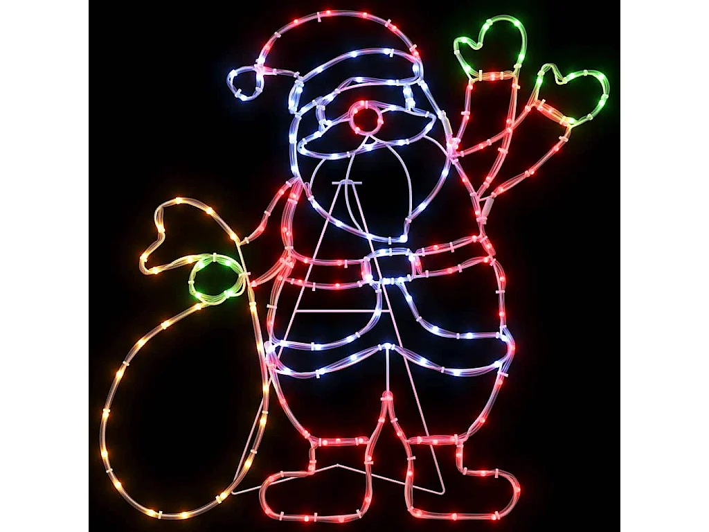 Lumière du Père Noël Multicolore 58.5 x 60 x 1.3 cm Fer
