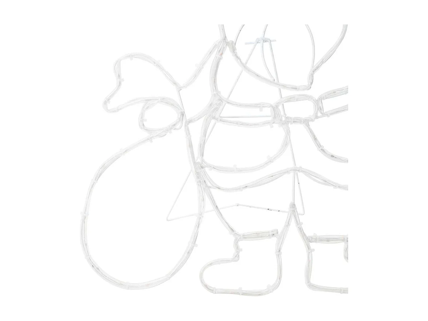 Lumière du Père Noël Multicolore 58.5 x 60 x 1.3 cm Fer