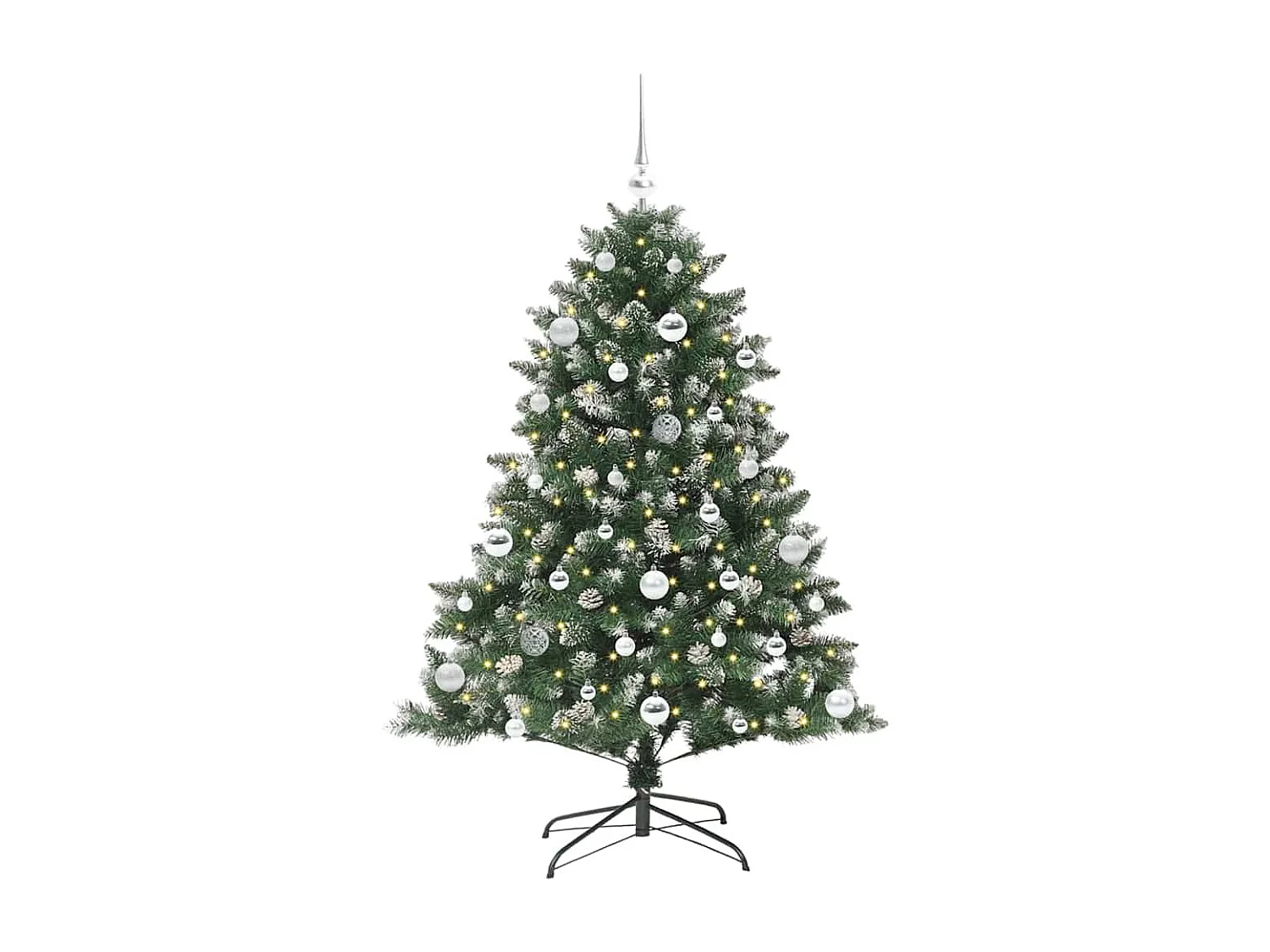 Kunstkerstboom met 150 LED's Groen 105 x 105 x 150 cm
