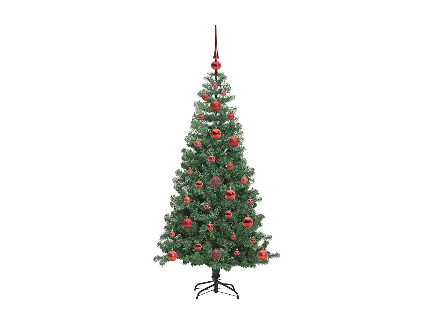 Kerstboom met 150 LED's met standaard Groen 120 cm PVC