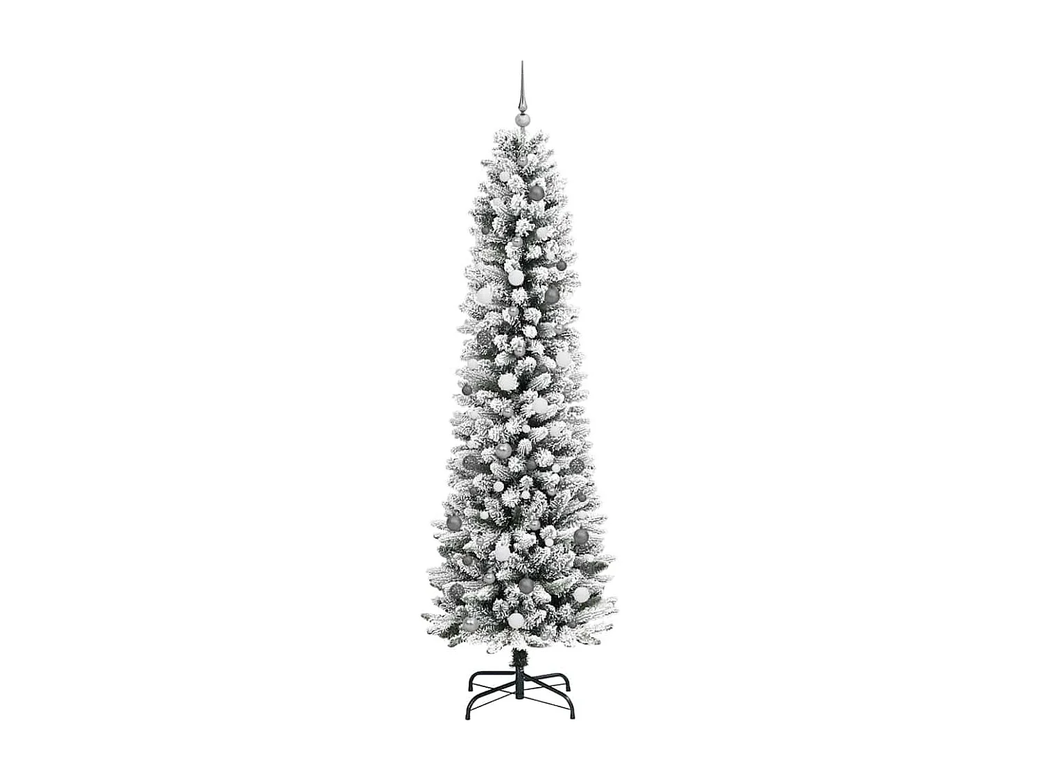 Albero di Natale artificiale Bianco 240 cm PVC, metallo e plastica