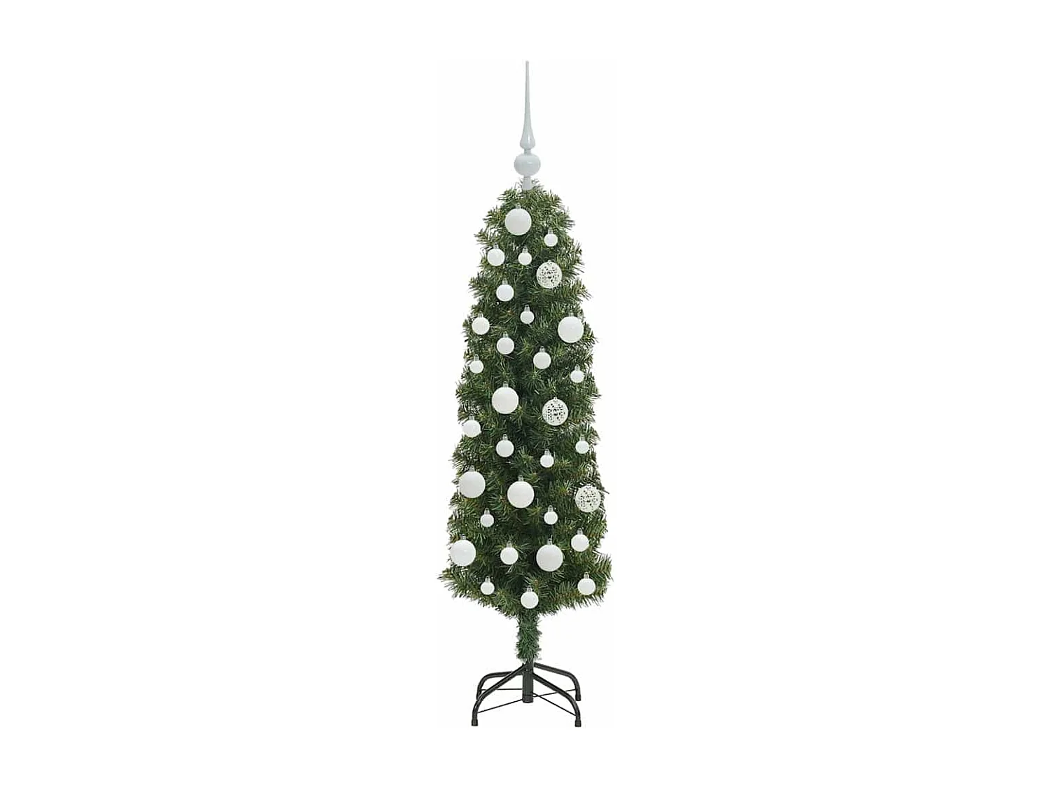Albero di Natale artificiale Verde 120 cm PVC e acciaio e plastica