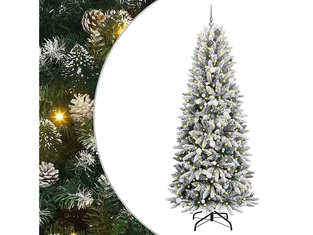 Kunstkerstboom met 300 LED's Wit 93 x 93 x 240 cm