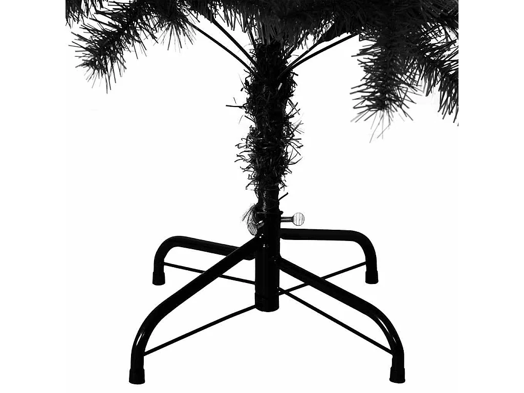 Kunstkerstboom met zwarte standaard 120 cm PVC