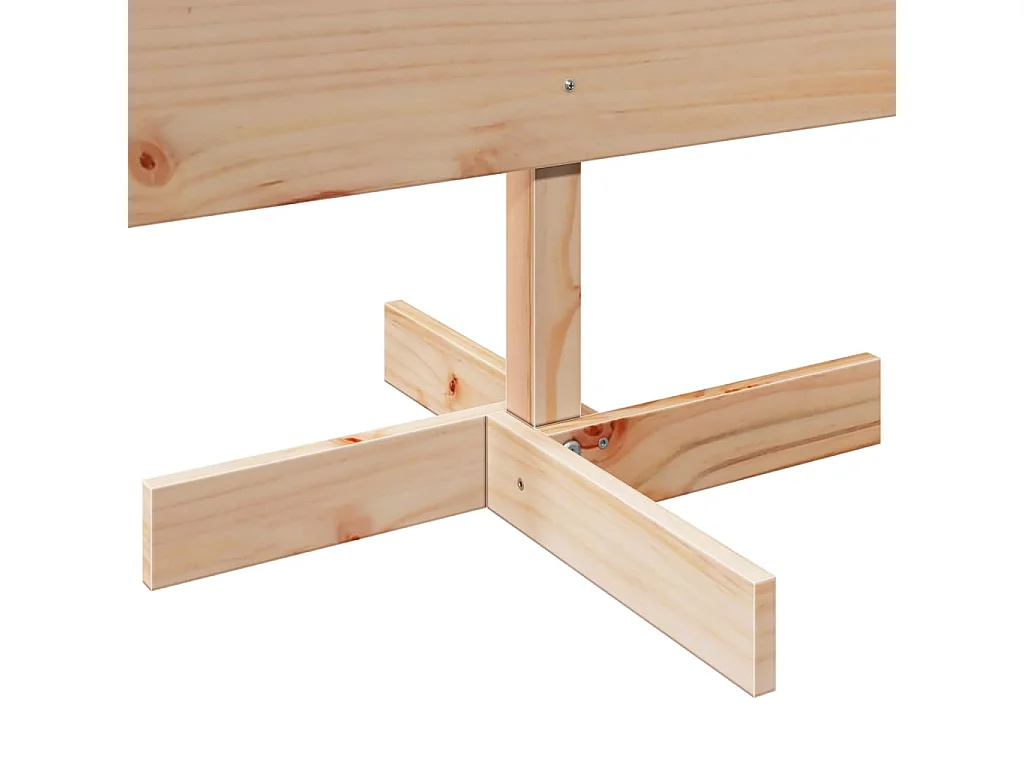 Albero di Natale in legno per decorazione 150 cm in legno massello di pino