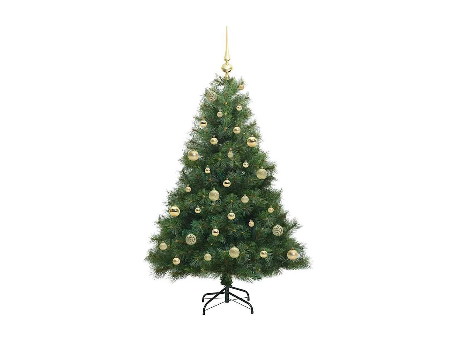 Sapin de Noël artificiel avec 150 LED Vert 150 cm PE et PVC
