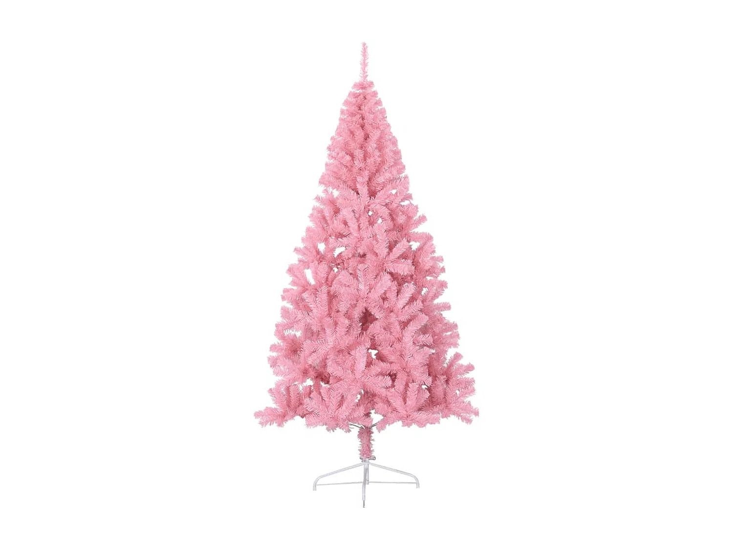 Demi sapin de Noël artificiel avec support Rose 210 cm PVC