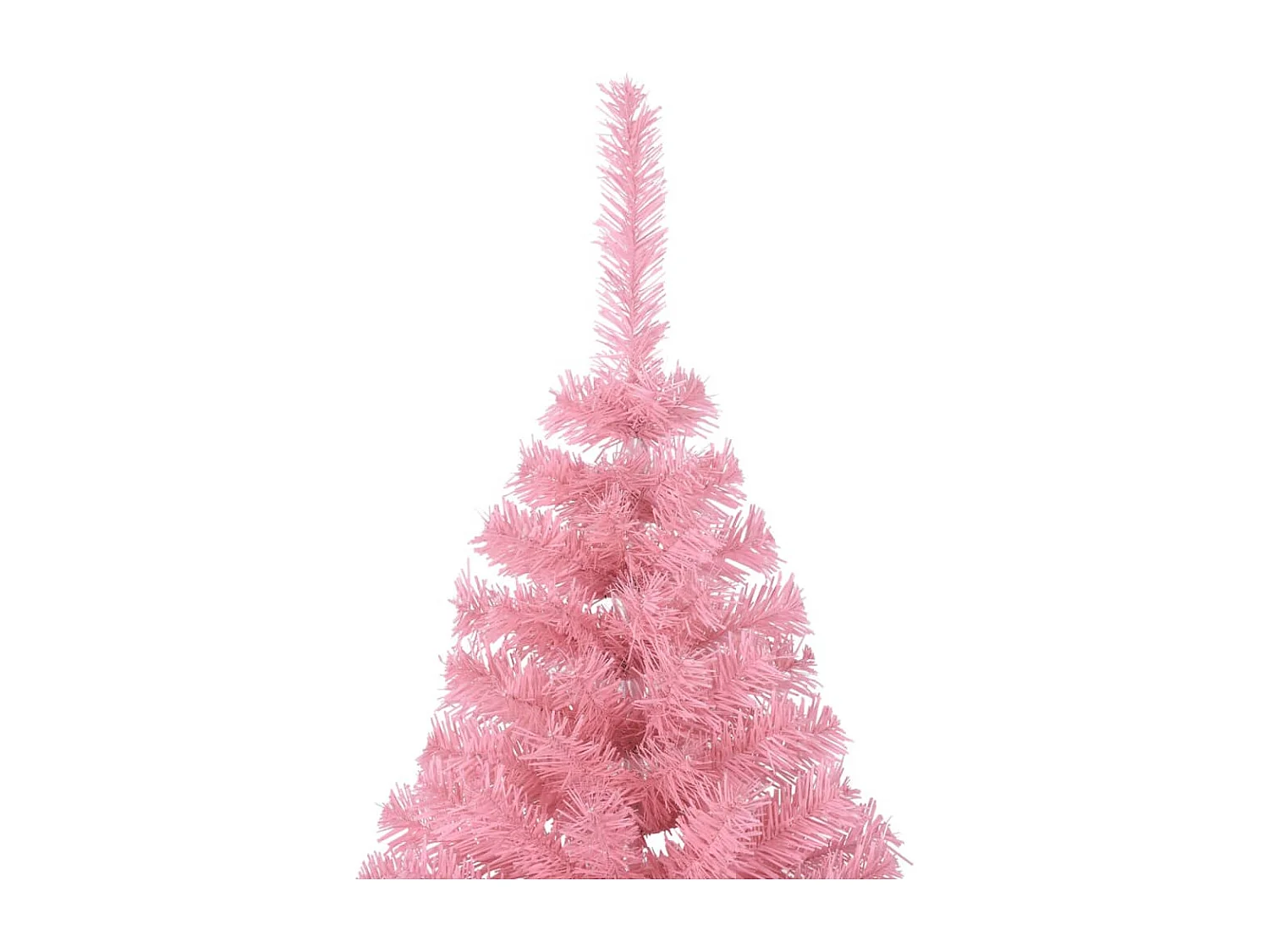 Demi sapin de Noël artificiel avec support Rose 210 cm PVC