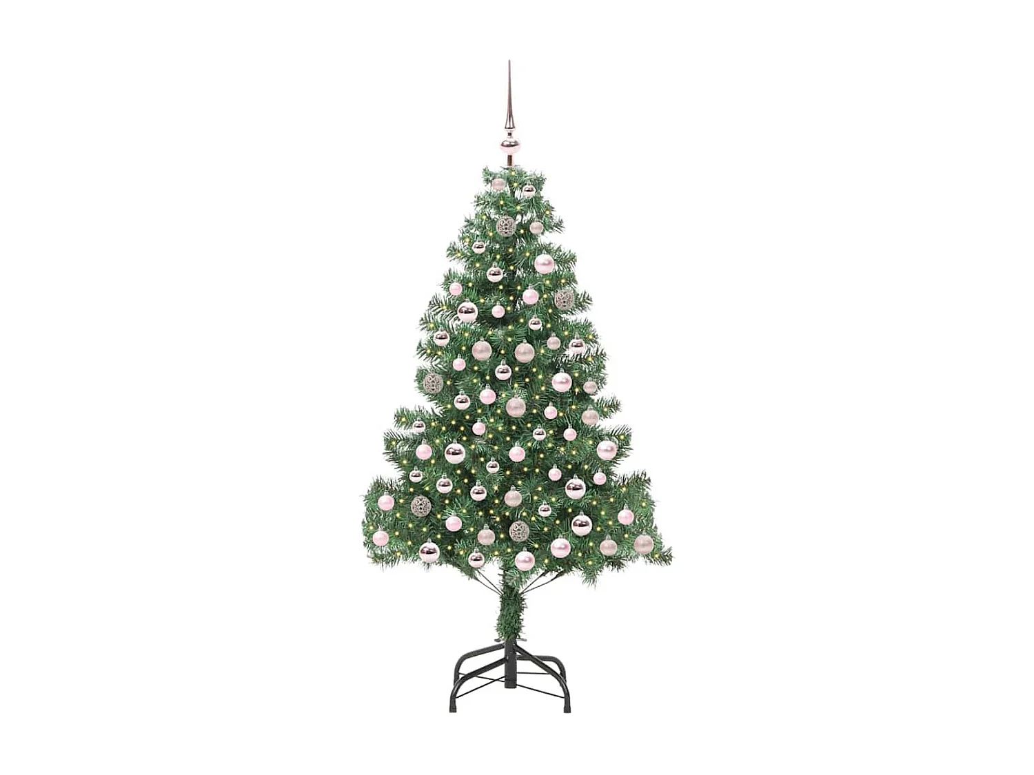 Albero di Natale con 300 LED con supporto Verde 210 cm PVC
